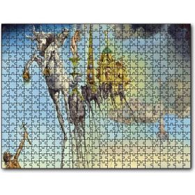 Cakapuzzle Salvador Dali ve Gerçeküstü Fil İmgeleri Görseli Mdf 1000 Parça Puzzle