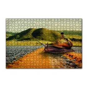 Cakapuzzle Salyangoz Kız Doğa Yol Soyut 120 Parça Ahşap Puzzle
