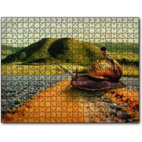 Cakapuzzle Salyangoz Kız Doğa Yol Soyut 120 Parça Puzzle