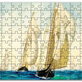 Cakapuzzle Sanat Eseri Yelkenli Gemi Boyama Duvar Kağıdı Mdf 1000 Parça Puzzle