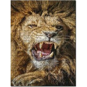 Cakapuzzle Sanat Kızgın Kral Aslan 120 Parça Puzzle