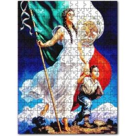 Cakapuzzle Sancaklı Beyaz Elbiseli Kadın ve Çocuk Mdf 255 Parça Puzzle