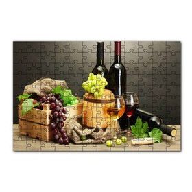 Cakapuzzle Şarap Gıda Üzüm Görseli 120 Parça Ahşap Puzzle