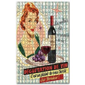 Cakapuzzle Şarap Tadımı Yarışması Görseli Ahşap 255 Parça Puzzle