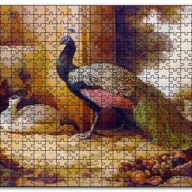 Cakapuzzle Saray Bahçesinde Bir Çift Tavuskuşu Mdf 255 Parça Puzzle