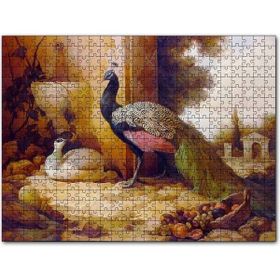 Cakapuzzle Saray Bahçesinde Bir Çift Tavuskuşu Mdf 255 Parça Puzzle