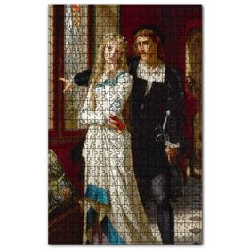 Cakapuzzle Sarayda Bir Hanımefendi ve Şövalye Ahşap 1000 Parça Puzzle
