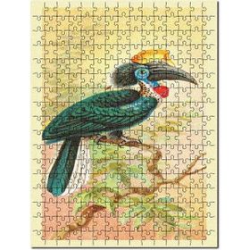 Cakapuzzle Sarı Casque Siyah Hornbill Kuş Görsli Mdf 255 Parça Puzzle