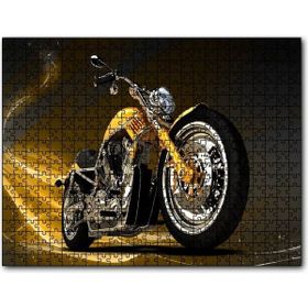 Cakapuzzle Sarı Chopper Motorsiklet 500 Parça Puzzle