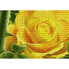 Cakapuzzle Sarı Gül ve Diken Mdf 1000 Parça Puzzle