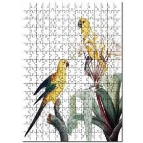 Cakapuzzle Sarı Papağanlar Muhabbeti Görseli Mdf 120 Parça Puzzle