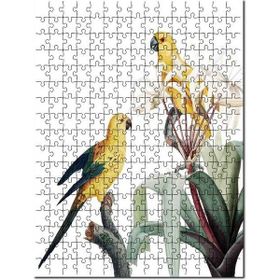 Cakapuzzle Sarı Papağanlar Muhabbeti Görseli Mdf 255 Parça Puzzle