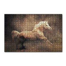 Cakapuzzle Sarı Renk Koşan At Görseli 120 Parça Ahşap Puzzle