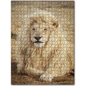 Cakapuzzle Sarı Tüylü Erkek Aslan 500 Parça Puzzle
