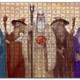 Cakapuzzle Saruman ve Kötü Büyücüler Mdf 500 Parça Puzzle