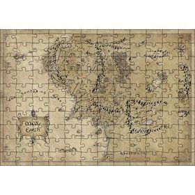 Cakapuzzle Sauron Gözünde Orta Dünya Haritası Mordor Mdf 120 Parça Puzzle