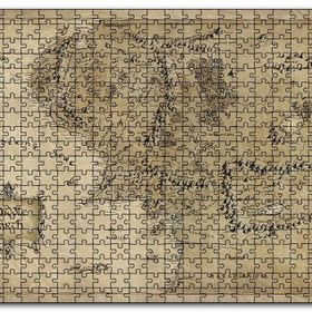 Cakapuzzle Sauron Gözünde Orta Dünya Haritası Mordor Mdf 500 Parça Puzzle