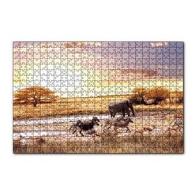 Cakapuzzle Savanada Filler Zebralar ve Antiloplar 120 Parça Ahşap Puzzle