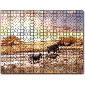 Cakapuzzle Savanada Filler Zebralar ve Antiloplar Mdf 500 Parça Puzzle