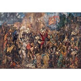 Cakapuzzle Savaş Sahnesi Karmaşa 120 Parça Ahşap Puzzle