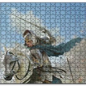Cakapuzzle Savaş Şovalye At Görseli Mdf 1000 Parça Puzzle