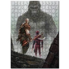 Cakapuzzle Savaş Tanrısı Kratos Kral Kong Gözüpek Mdf 120 Parça Puzzle