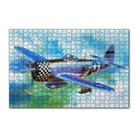 Cakapuzzle Savaş Uçağı Tuval 120 Parça Ahşap Puzzle