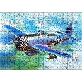 Cakapuzzle Savaş Uçağı Tuval 120 Parça Ahşap Puzzle