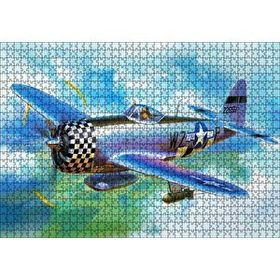 Cakapuzzle Savaş Uçağı Tuval 120 Parça Ahşap Puzzle