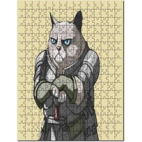 Cakapuzzle Savaşçı Kedi Animasyon Görseli Mdf 120 Parça Puzzle