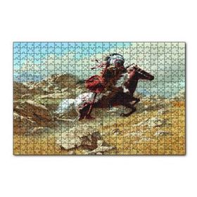 Cakapuzzle Savaşçı Kızılderili 120 Parça Ahşap Puzzle