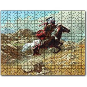 Cakapuzzle Savaşçı Kızılderili Ahşap 1000 Parça Puzzle