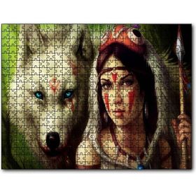 Cakapuzzle Savaşçı Kızılderili Ahşap 1000 Parça Puzzle