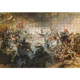 Cakapuzzle Savaşta Atlılar Mdf 500 Parça Puzzle