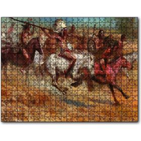 Cakapuzzle Savaştaki Kızılderililer Mdf 120 Parça Puzzle