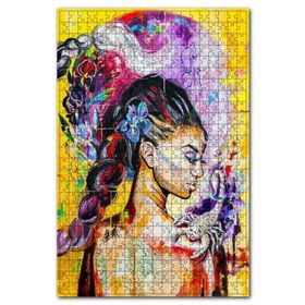 Cakapuzzle Sayılarla Boyama Akrep Kadın Görseli 120 Parça Mdf Puzzle