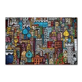 Cakapuzzle Şehir Motifleri Duvar Boyama 120 Parça Ahşap Puzzle