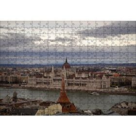 Cakapuzzle Şehri Bölen Nehir ve Tarihi Binalar 120 Parça Ahşap Puzzle