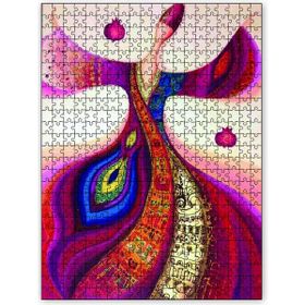 Cakapuzzle Semazen Ebruli Sanatı 500 Parça Puzzle
