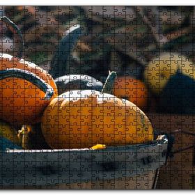 Cakapuzzle Sepetlerde Balkabakları Mdf 1000 Parça Puzzle