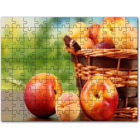 Cakapuzzle Sepette Kayısı ve Nektarinler Flu Arkaplan Mdf 255 Parça Puzzle