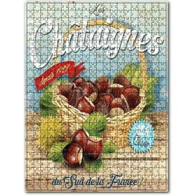 Cakapuzzle Sepette Kestane Afiş Görseli Ahşap 255 Parça Puzzle
