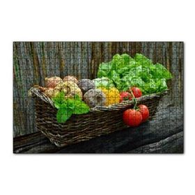 Cakapuzzle Sepette Taze Sebzeler 120 Parça Ahşap Puzzle