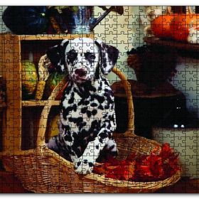 Cakapuzzle Sepetteki Dalmaçyalı Ahşap 1000 Parça Puzzle