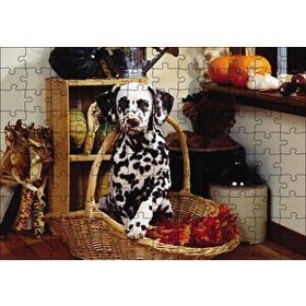 Cakapuzzle Sepetteki Dalmaçyalı Mdf 120 Parça Puzzle