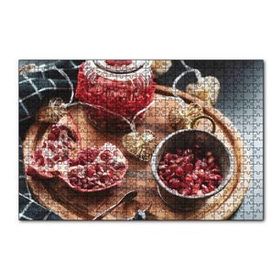 Cakapuzzle Servis Tahtası Üzerinde Narlar 120 Parça Ahşap Puzzle