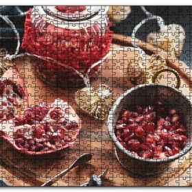Cakapuzzle Servis Tahtası Üzerinde Narlar Mdf 120 Parça Puzzle
