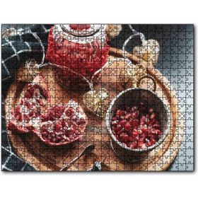 Cakapuzzle Servis Tahtası Üzerinde Narlar Mdf 120 Parça Puzzle