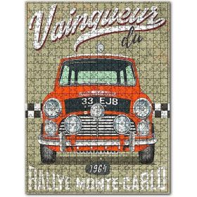 Cakapuzzle Serviste Hazırlanan Otomobil Afişli Görsel Ahşap 255 Parça Puzzle