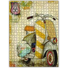 Cakapuzzle Sesteki Vespa Motor Ahşap 255 Parça Puzzle